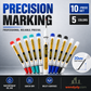 Precision Tip Quick-Dry Oil-Based Marker Pen-10pcs