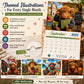 ⏳ SALE ONLY ￡13.5 !!🔥2027 Funny Highland Cow Wall Calendar | A4 Hanging Calendar | Designed by Isabel Kline