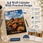 ⏳ SALE ONLY ￡13.5 !!🔥2027 Funny Highland Cow Wall Calendar | A4 Hanging Calendar | Designed by Isabel Kline