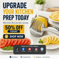 Creative Kitchen Slice Cutting Tool, Food‑Grade Aluminum Alloy Hand‑Held Slicer, Quick Slicing Holder for Lemon, Tomato, Onion & Soft Fruits Vegetables