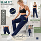 🔥SALE 50% OFF!!🔥Women’s Straight-Leg Cargo Trousers – Elastic Waist, 6-Pocket Casual Pants for Work, Travel & Everyday Wear 👖✨ 3