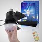 2-in-1 Portable Ceiling Fan & Light With Remote Control