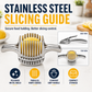 Creative Kitchen Slice Cutting Tool, Food‑Grade Aluminum Alloy Hand‑Held Slicer, Quick Slicing Holder for Lemon, Tomato, Onion & Soft Fruits Vegetables