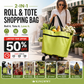 50%OFF🛍️2-in-1 Foldable Shopping Cart – Carry More, Roll Easier