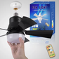 2-in-1 Portable Ceiling Fan & Light With Remote Control