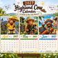 ⏳ SALE ONLY ￡13.5 !!🔥2027 Funny Highland Cow Wall Calendar | A4 Hanging Calendar | Designed by Isabel Kline