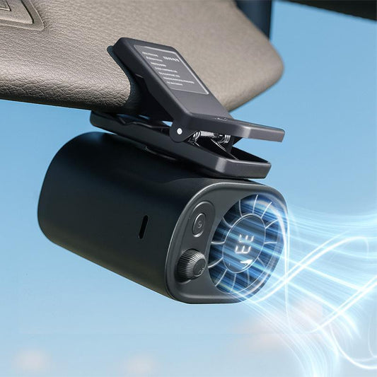 ❄️Summer cool-down deal: just £19.99!!⚡2026 Car Clip On Fan with LED Display 360° Rotation