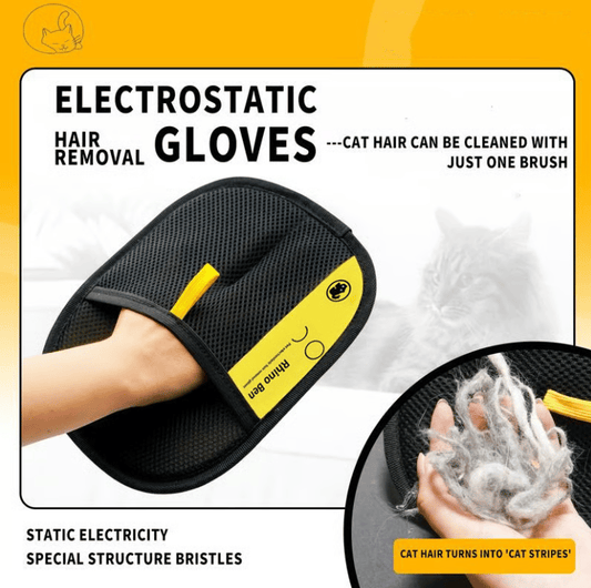 🎁Reusable Electrostatic Pet Hair Removal Glove - Works on Clothes, Couch, Car & All Fabric Surfaces