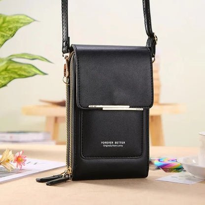 🏆ONLY ￡14.99!!👜📱 Simple and elegant women's touchscreen crossbody phone wallet