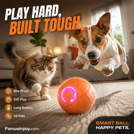 🎉 2026 Sale — Over 27,900 Sold!🐾 Auto Bouncing Smart Pet Ball – Interactive ✨