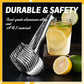 Creative Kitchen Slice Cutting Tool, Food‑Grade Aluminum Alloy Hand‑Held Slicer, Quick Slicing Holder for Lemon, Tomato, Onion & Soft Fruits Vegetables