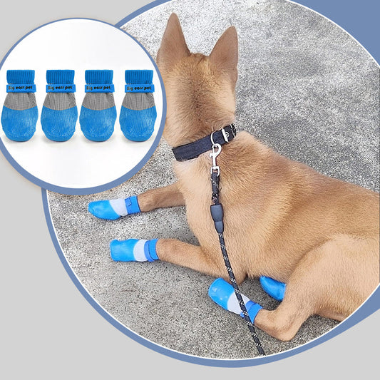 2 Paires De Chaussettes Antidérapantes Imperméables Pour Chiens