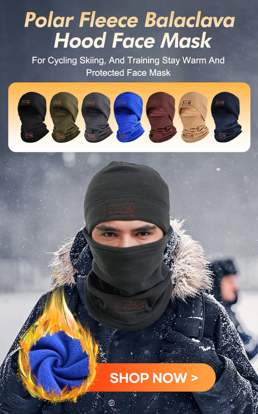 Cagoule en Polaire avec Capuche et Masque Facial