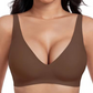 🎀50% off 💕  – the ultra-comfortable, wireless women's bra: seamless, deep V-neck, and push-up