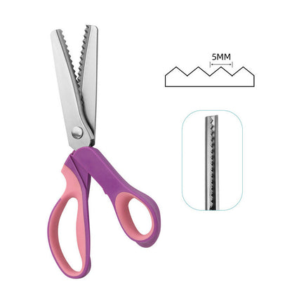🧵 LIMITED TIME 50% OFF! Premium Stainless Steel Pinking Shears – Ergonomic Soft-Grip, Zigzag Cu