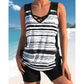 🔥Special Price:£ 14.99!!!🎁Women's Printed Tankini Swimsuit – 2-Piece Tummy Control Set 🌸