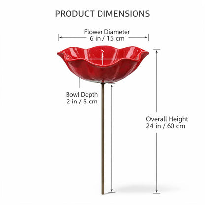 Handmade Metal Flower Garden Stake