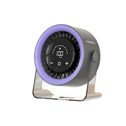 🌀 50% OFF NOW! 📊 Desk Fan – 100 speeds, LED display & 24H battery – Silent, tilt & oscillate – UK design, summer essential 🔋✨