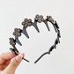 🎁New Arrival 50% OFF💥Wavy Crystal Headband Set - Lightweight Non-Slip Girly Feminine Hair Accessory, Sparkling Crystal-Accented Wave-Shape Band for Weddings & Everyday Wear, Girly Feminine Items
