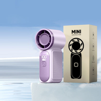 💨 Mini Handheld Fan with LED Display| 6 speeds, 10.7 hours of cool| Weighs nothing – goes anywhere