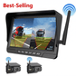 ❄️1080P Wireless Reversing Camera System – Multi-Camera Split-Screen Monitor for 12V/24V Vehicles