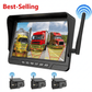❄️1080P Wireless Reversing Camera System – Multi-Camera Split-Screen Monitor for 12V/24V Vehicles