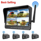 ❄️1080P Wireless Reversing Camera System – Multi-Camera Split-Screen Monitor for 12V/24V Vehicles