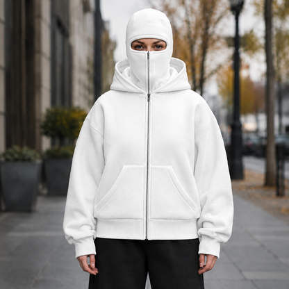 ❄️ Limited-Time Offer - Unisex Balaclava Zip-Up Hooded Jacket
