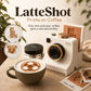 ☕50% OFF NOW! Retro Coffee Art Camera, Mechanical Latte Art Stencil Printer, DIY Custom Pattern Printing Tool for Cappuccino, Latte, Home Barista & Cafe Decor