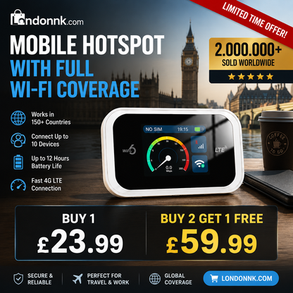 2026 HOT SALE50K+ SOLD! 50% OFF! Mobile Hotspot – Portable WiFi, full coverage anywhere. No contract, no setup. Stay connected on the go!